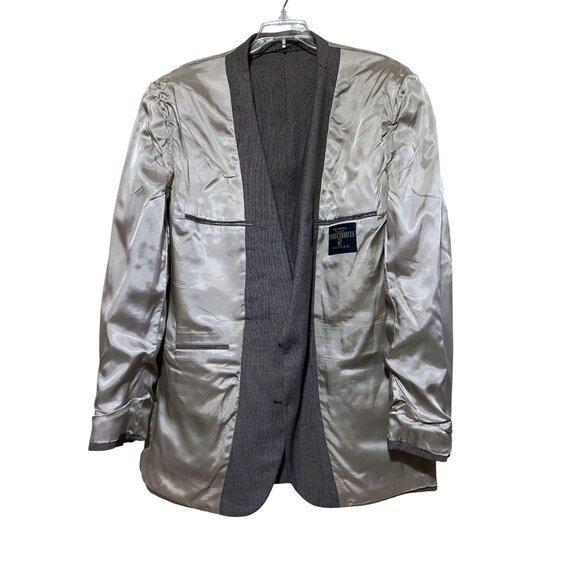 VTG Nino Cerruti Suit Pinhead Single Breasted Blazer 48 R Pleated Pants 38 x 39 - Picture 8 of 16